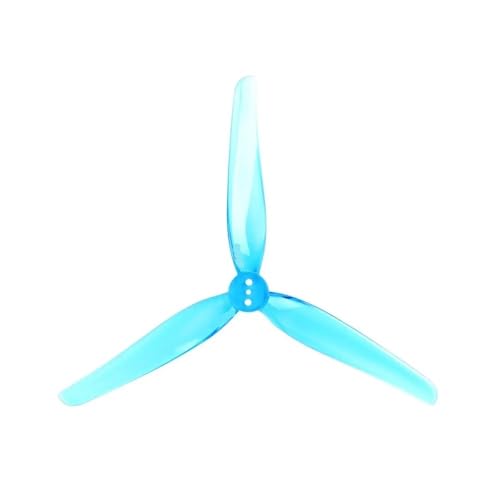 AYrMtH 20 Stück/10 Paare Passend for Nazgul 5030 5 Zoll 3-Blatt/Tri-Blade-Propeller, kompatibel mit 2005-Motor for FPV-Teil(Crystal Blue) von AYrMtH