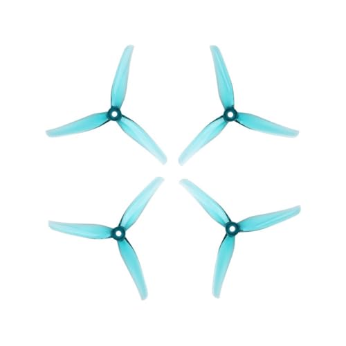 AYrMtH 20 stücke/10 Paar Fit for Nazgul F5 5 Zoll 3 Klinge/tri-Klinge Propeller Prop 5mm Montage Loch for FPV Drone Teil Fit for Nazgul DC5 ECO XL5(Crystal Blue) von AYrMtH