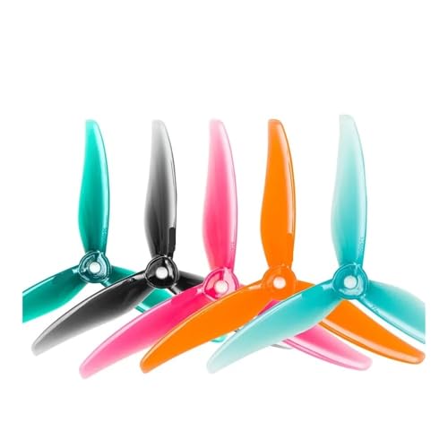 AYrMtH 24 Stück/12 Paare Passend for 51466 V2 5 Zoll 3-Blatt/Tri-Blade Propeller CW CCW Brushless Motor FPV Propeller for FPV Racing Drone(6 Pair Mix Color) von AYrMtH