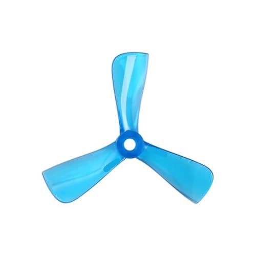 24 stücke/12 Paar Fit for Nazgul Cine 3040 3 Zoll tri-Klinge/3 Klinge Propeller Prop for FPV Racing Drone Teil(Crystal Blue) von AYrMtH