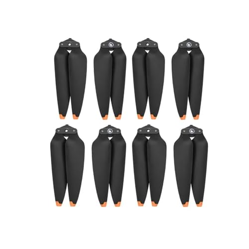 AYrMtH 4/8 Stück 5747F Geräuscharme Klinge Schnellverschluss CW/CCW Propeller Passend for Air 3 Drohnenzubehör(8 Pcs Orange) von AYrMtH