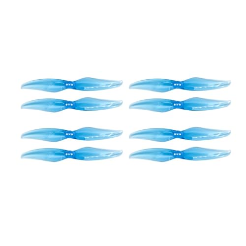 AYrMtH 4 Paare/Set 4024 Propellerpaddel mit 1,5 mm mittlerem Befestigungsloch for 1408-1506 Motor, passend for RC FPV Rennflugzeug-Zubehör(Blue) von AYrMtH
