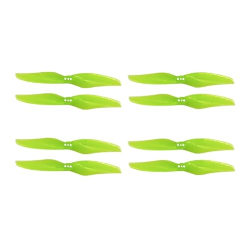AYrMtH 4 Paare/Set 4024 Propellerpaddel mit 1,5 mm mittlerem Befestigungsloch for 1408-1506 Motor, passend for RC FPV Rennflugzeug-Zubehör(Fluorescent Yellow) von AYrMtH