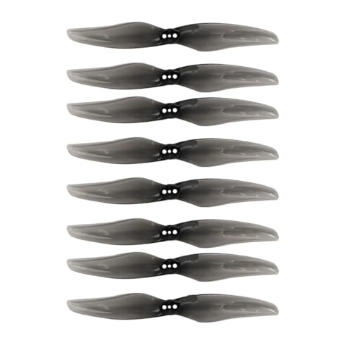 AYrMtH 4 Paare/Set 4024 Propellerpaddel mit 1,5 mm mittlerem Befestigungsloch for 1408-1506 Motor, passend for RC FPV Rennflugzeug-Zubehör(Gray) von AYrMtH