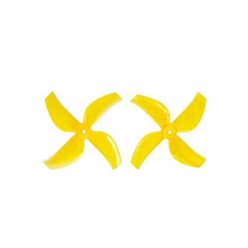 AYrMtH 4 Paare (4L+4R) Passend for Gemfan 1613-4, Leichter 4-Blatt-Propeller, 40 mm(4 Pairs yellow1.5mm) von AYrMtH