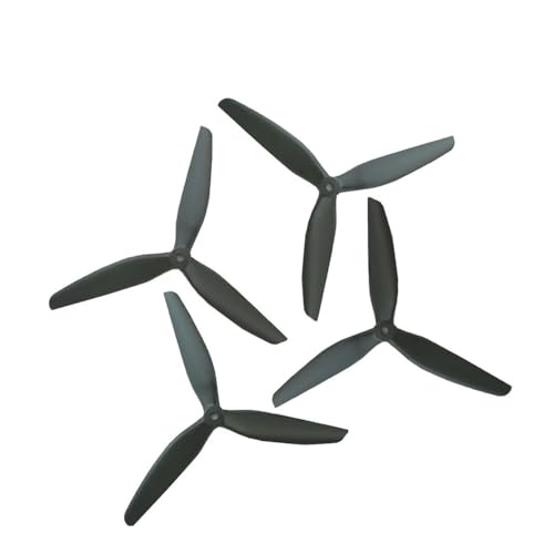 AYrMtH 4 Stücke/2 Paare Passend for 7040 7 Zoll 3-Blatt 7X4X3 CW CCW Glasfaser Nylon Propeller for RC FPV Racing Quadcopter(6Pairs Black) von AYrMtH