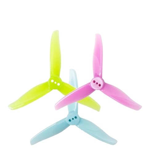 AYrMtH 6 Paare/12 Paare passend for 3016 Propeller, 1,5 m Loch, 3 Zoll, 3-Blatt, CW CCW, FPV-Propeller, Mini-Requisiten, passend for 3-Zoll-FPV-Renndrohne(6pair 1.5mm Mix Colo) von AYrMtH