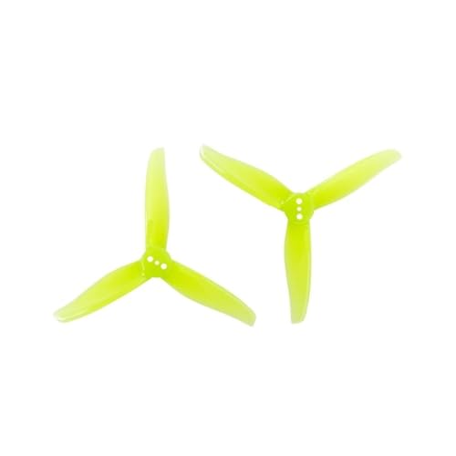 6 Paare/12 Paare passend for 3016 Propeller, 1,5 m Loch, 3 Zoll, 3-Blatt, CW CCW, FPV-Propeller, Mini-Requisiten, passend for 3-Zoll-FPV-Renndrohne(6pair 1.5mm Yellow) von AYrMtH