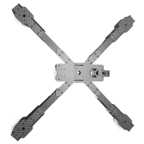 AYrMtH 7/8/9/10/13 Zoll Kohlefaser, passend for X-Frame 5 mm/7 mm Dickes Arm-Schnellspanngestell, for RC FPV Racing Drone Quadcopter Ersatzteile(13inch) von AYrMtH