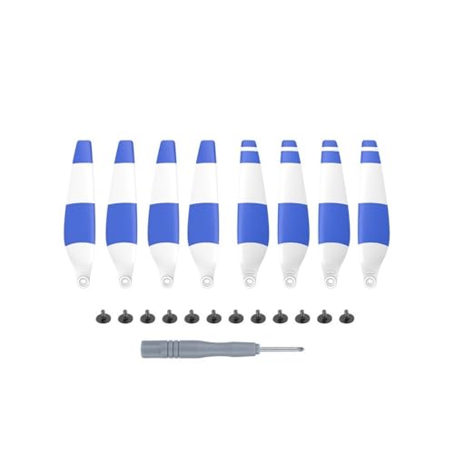 AYrMtH 8/16 STÜCKE Passend for Mini 4 Pro Mini 3 Pro Propellergewichtsstützen Ersatzpropeller-Drohnenblätter, for Drohnenzubehör(16 PCS Blue) von AYrMtH