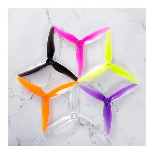 AYrMtH 8 Stück/4 Paar Passend for 51433 5 Zoll 3-Blatt/Tri-Blatt-Propeller CW CCW Brushless-Motor FPV-Propeller FPV-Renndrohne(4 Pair Mix Color) von AYrMtH