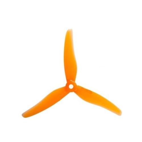 AYrMtH 8 Stück/4 Paar Passend for 51433 5 Zoll 3-Blatt/Tri-Blatt-Propeller CW CCW Brushless-Motor FPV-Propeller FPV-Renndrohne(4 Pair Orange) von AYrMtH
