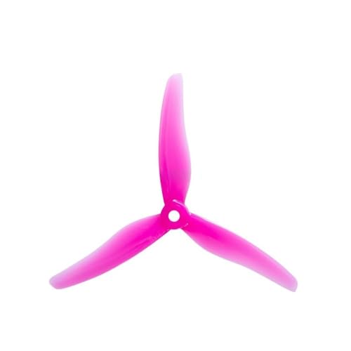 AYrMtH 8 Stück/4 Paar Passend for 51433 5 Zoll 3-Blatt/Tri-Blatt-Propeller CW CCW Brushless-Motor FPV-Propeller FPV-Renndrohne(4 Pair Pink) von AYrMtH