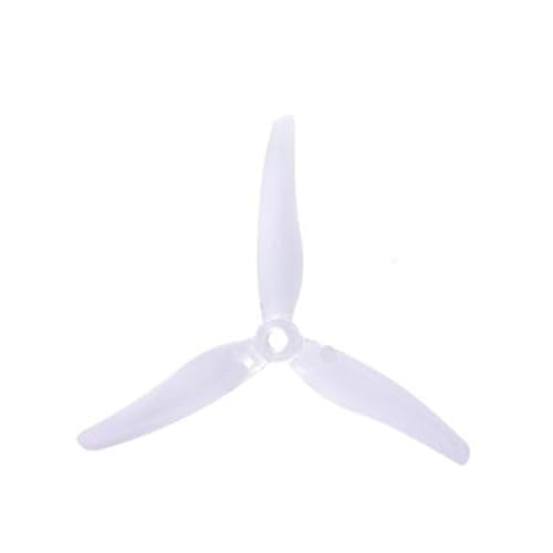 AYrMtH 8 Stück/4 Paar Passend for 51433 5 Zoll 3-Blatt/Tri-Blatt-Propeller CW CCW Brushless-Motor FPV-Propeller FPV-Renndrohne(4 Pair Transparent) von AYrMtH