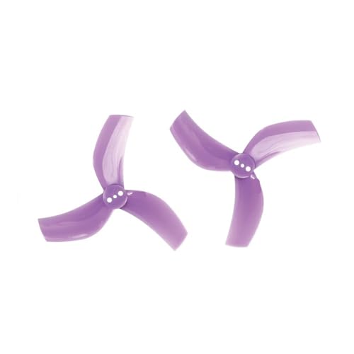 8 stücke/4 Paar Fit for D63 Gefasste 63mm 2,5 Zoll 3-Blatt Propeller for RC FPV Racing Freestyle zahnstocher Kanal Drohnen(4pairs Purple) von AYrMtH