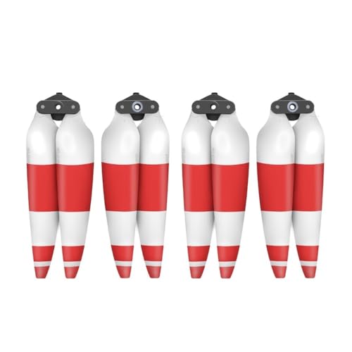 AYrMtH Fit for Air 3 Kunststoffpropeller Leise Propeller Starkes Ziehen(Red and White) von AYrMtH