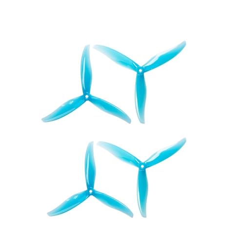 AYrMtH Passend for 7041 Propeller, 3-Blatt-Propellerpaddelhalterung aus Kunststoff, 2 Paare, passend for 2408 1100-kV-Motor, RC-Drohnenflugzeugzubehör(2pairs Blue) von AYrMtH