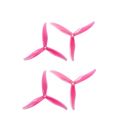 AYrMtH Passend for 7041 Propeller, 3-Blatt-Propellerpaddelhalterung aus Kunststoff, 2 Paare, passend for 2408 1100-kV-Motor, RC-Drohnenflugzeugzubehör(2pairs Pink) von AYrMtH