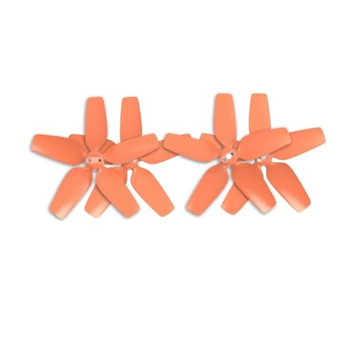 AYrMtH Passend for Avata Blade, bunt, klein, leicht, Flügel, Propeller, Ersatzteilzubehör, bunt, Paddelpropeller(2 Pairs orange) von AYrMtH