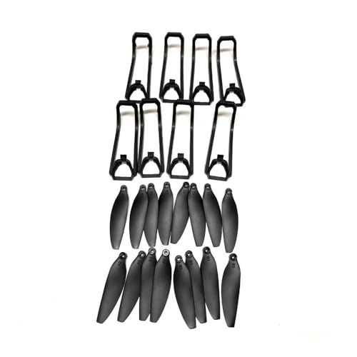 AYrMtH Passend for E88EVO Brushless Rc Drone Zubehör E88 EVO Quadcopter Teile Blades Guard Motor Propeller Arm Zubehör(16 Blades 8 Guard) von AYrMtH