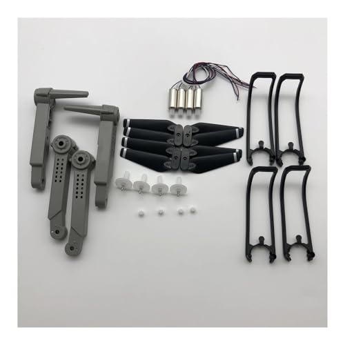 AYrMtH Passend for E99pro S70pro RC Drone Quadcopter Zubehör Motoren EnginesArm Propeller Blades Guard Gear Teile Kit(White) von AYrMtH