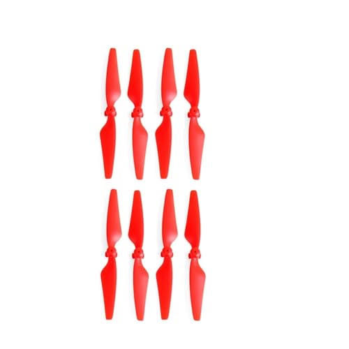 AYrMtH Passend for F22 4K PRO Drone Blades Ersatzteile F22S RC Drone Propeller Zubehör(8pcs red Color) von AYrMtH