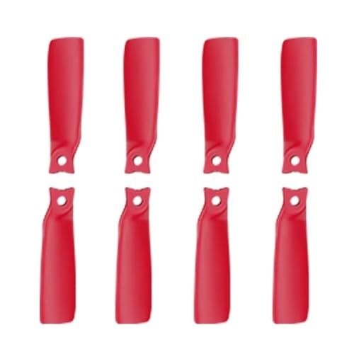 AYrMtH Passend for Flip Drone Quick Release Leichte Flügel Geräuscharme Ersatzteile Zubehör Farbige Propeller(Red) von AYrMtH