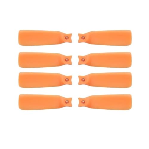 AYrMtH Passend for Flip-Propellerblätter mit geringem Geräuschpegel, leichte Propeller mit Schnellverschluss, Drohnenzubehör, 8-teilige Propellerblätter(Orange) von AYrMtH