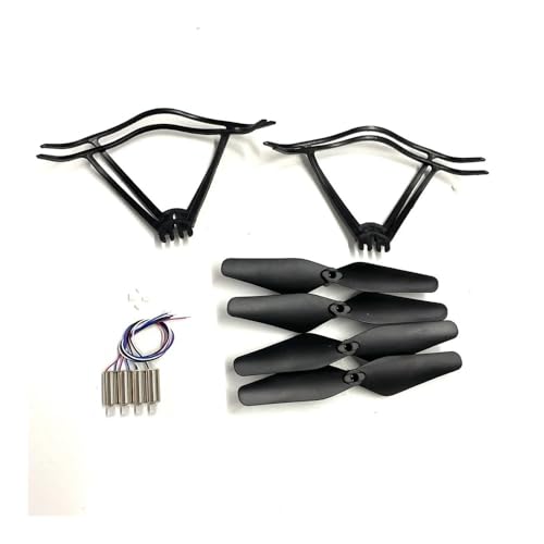 AYrMtH Passend for G6 RC Drone Teile Kit Q6 Blades A17s HJ28 Faltbarer Quadcopter 8 * 16mm Motor Motoren Schutz Propeller Kit(Light Grey) von AYrMtH