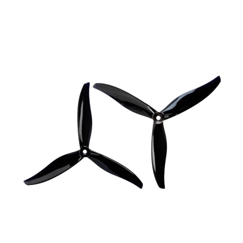 AYrMtH Passend for GemFan 7041 7 Zoll 3-Blatt (2CW + 2CCW) Drohnenflugzeuge. 3-Blatt-Propellerblätter for 2408 1100-kV-Motor(2Pairs Black) von AYrMtH