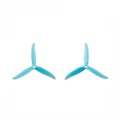 AYrMtH Passend for Gemfan 4937 Hurricane 4937-3 Dreiblattpropeller. Passend for FPV-Crossing-Maschine, Drohnenzubehör.(2 Pairs Blue) von AYrMtH