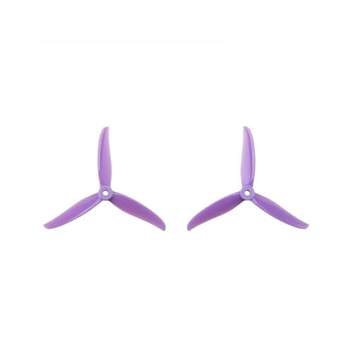 AYrMtH Passend for Gemfan 4937 Hurricane 4937-3 Dreiblattpropeller. Passend for FPV-Crossing-Maschine, Drohnenzubehör.(2 Pairs Purple) von AYrMtH