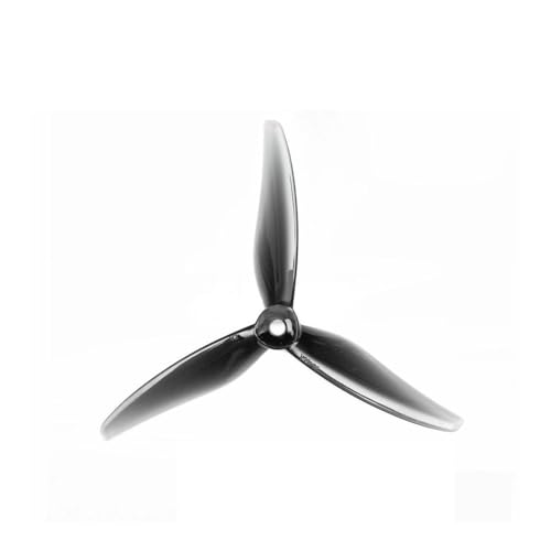 AYrMtH Passend for Gemfan 51466 V2 5 Zoll 3-Blatt/Tri-Blade Propeller FPV Brushless-Motor, for FPV Racing Drone 6 Farben Gelb 24 Stück/12 Paare(12Pairs Midnigh Gray) von AYrMtH
