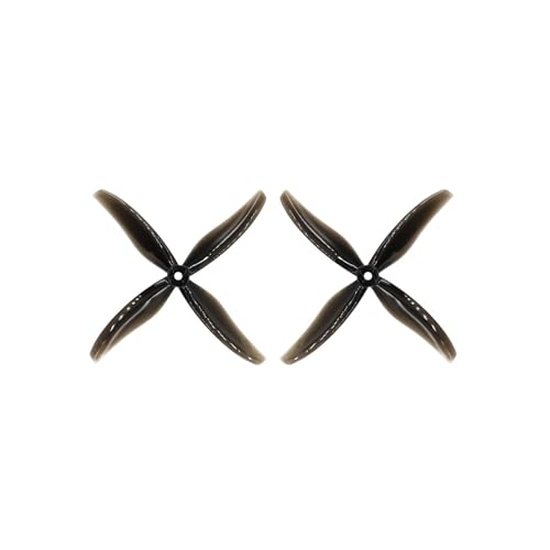 AYrMtH Passend for Gemfan Hurricane 6038 4-Blatt-Kanalpropeller PC. Passend for Freestyle Cinelifter FPV-Steuerdrohne. Teilehalterung M5 Zubehör(4Pairs Grey) von AYrMtH