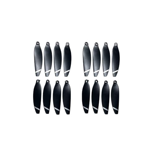 AYrMtH Passend for K998 PRO Quadcopter Blade CW CCW Propeller S11 pro max RC Drone Ersatzteile Fan Leaf Zubehör(Black 16pcs) von AYrMtH