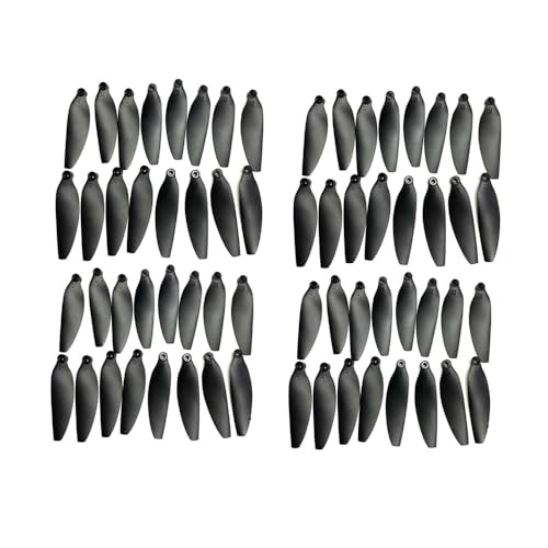 AYrMtH Passend for LS-S8S RC Drone Quadcopter Propellerteile Passend for LSRC S8S Propellerblätter Zubehör(64pcs Black) von AYrMtH