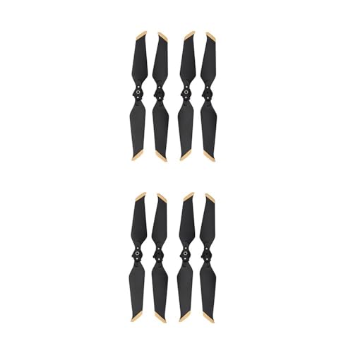 AYrMtH Passend for Mavic 2 Pro/Zoom Drone 8743 Geräuscharme Requisiten Klappbare Klinge Geräuschreduzierung Propellerschraube Zubehör Ersatzpropeller(Gold 4 Pairs) von AYrMtH