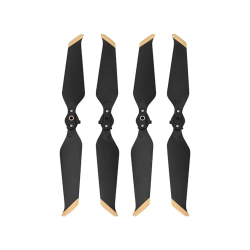 AYrMtH Passend for Mavic 2 Pro Zoom 8743 Geräuscharme Propeller Schnellverschluss-Klappklinge Geräuschreduzierung Propeller Drohnenzubehör 4/8-teilig(4PCS Gold) von AYrMtH