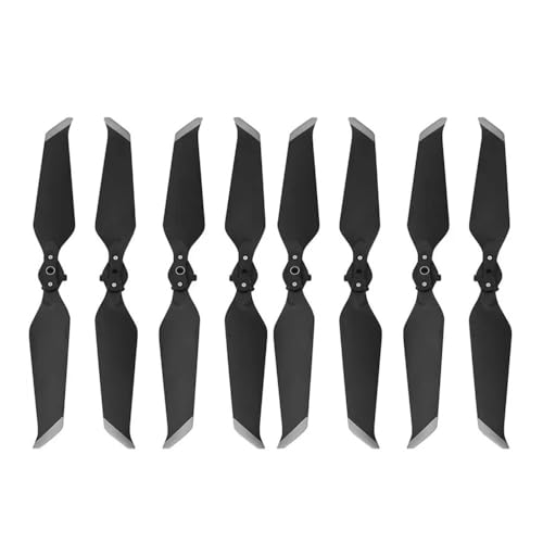 AYrMtH Passend for Mavic 2 Pro Zoom 8743F Blade Schnellverschluss-Klappgeräuschreduzierung, for Mavic 2-Requisitenzubehör 4 Paar Propeller(Silver Edge) von AYrMtH