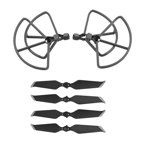 AYrMtH Passend for Mavic 2 Pro Zoom Drone Ersatzteile Blade Guard Schutzstoßstange Flügellüfterschutz 8743F Geräuscharmer Propeller 4PCS(Gray) von AYrMtH