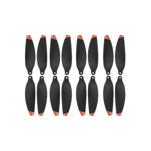 AYrMtH Passend for Mavic Mini 2 Drone Mini Portable Low Noise Farbstreifen Gewicht Propeller Zubehör 4 Paar Bunte Propeller(Orange Edge) von AYrMtH