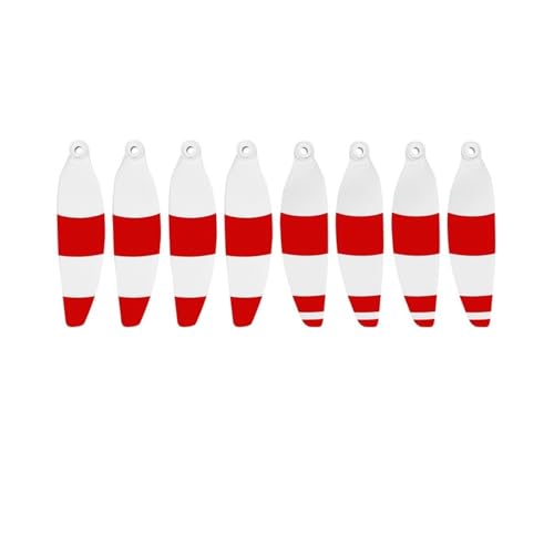 AYrMtH Passend for Mavic Mini Drone Ersatzflügel Lüfter Zubehör 8PCS Schnellverschluss-Propeller Propellerblätter Faltbare Geräuscharme Paddel(Red White) von AYrMtH