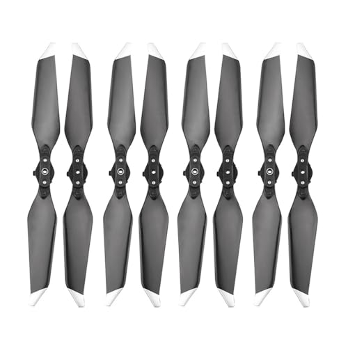 AYrMtH Passend for Mavic PRO Platinum Drone, 8-teiliger Ersatz 8331 Geräuscharme Propellerblätter, Faltbare Ersatzteile, Propellerflügel, Zubehör(8 pecs Silver Edge) von AYrMtH