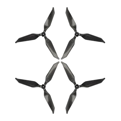 AYrMtH Passend for Mavic Pro/Platinum Drone 1 Paar/2 Paar Geräuscharme Kohlefaser 8331 Faltbare Propeller 8331F 2-Blatt/3-Blatt CW CCW Props(2 Pairs 3Blade) von AYrMtH