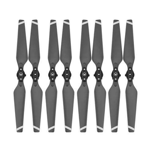 AYrMtH Passend for Mavic Pro Drone, Schnellspann-Requisiten, Klappklinge 8330, Ersatzteile, Ersatzklinge, Zubehör, CW CCW, 4-teiliger Propeller(4 Pair White Edge) von AYrMtH