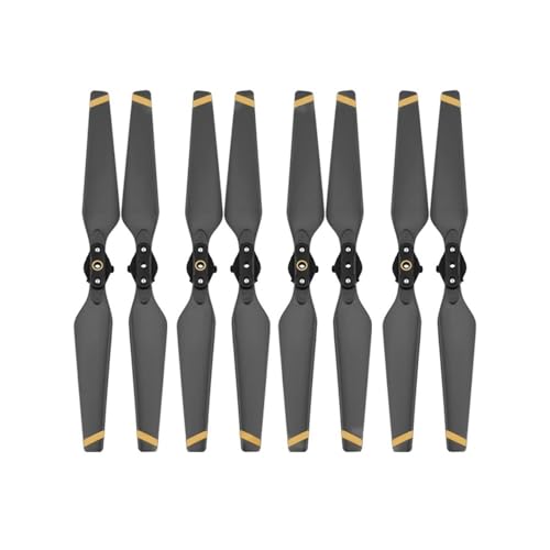 AYrMtH Passend for Mavic Pro Drone Quick Release Requisiten Klappklinge Ersatzteile Ersatzklinge CW CCW Zubehör 8330 Propeller(4 Pair Golden Edge) von AYrMtH