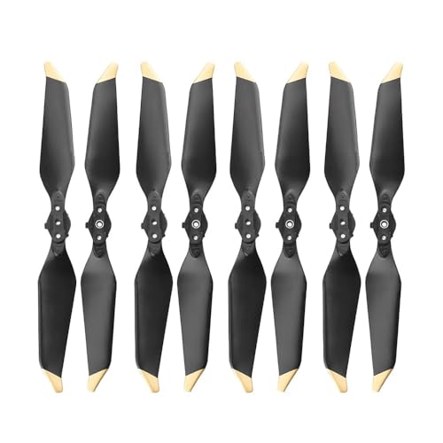 AYrMtH Passend for Mavic Pro Platinum Drone Blade Propeller Zubehör Ersatzteile 8 Stück 8331 Geräuscharme Schnellverschluss-Propeller(Gold) von AYrMtH