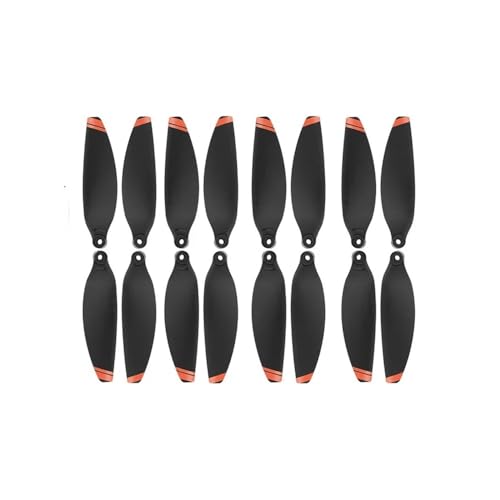 AYrMtH Passend for Mini 2/Mini 4K/SE Drohnen-Requisiten, Klingenersatz, Gewicht, Flügelventilatoren, Ersatzteile, Zubehör, 16 Stück Propeller(16 pcs orange) von AYrMtH