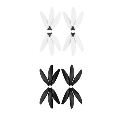 AYrMtH Passend for Mini 2/SE Mavic Mini-Propeller, Schnellverschluss, Faltbare Dreiblatt-Requisiten, Paddel-Ersatzflügelventilatoren, Drohnenzubehör(White Black) von AYrMtH
