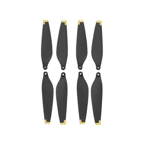 AYrMtH Passend for Mini 3, 2 Paar Drohnenpropeller, Ersatzteile, PC-Drohnenflügellüfter, Ersatz mit Schraubendreher, Schraubenzubehör(Gold) von AYrMtH